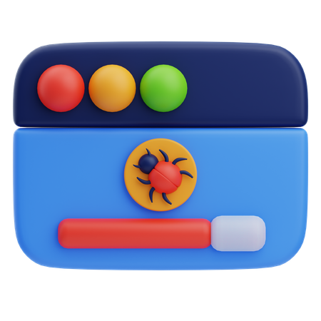 Analyse antivirus  3D Icon