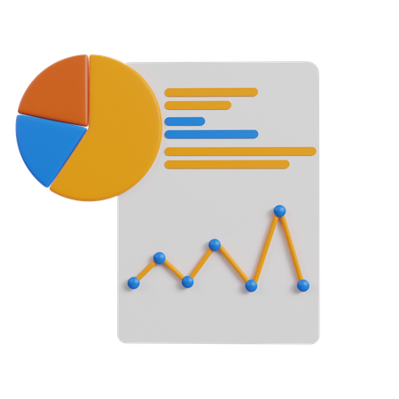 Analyse commerciale  3D Icon