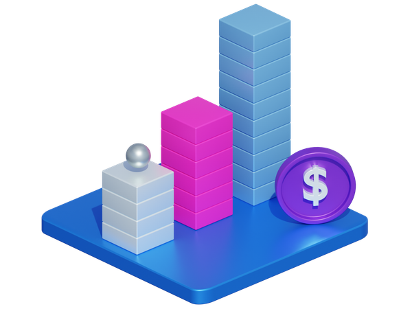 Analyse commerciale  3D Icon