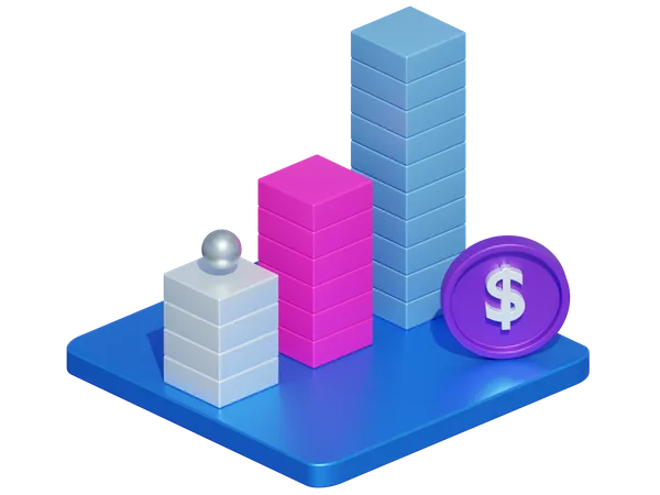 Analyse commerciale  3D Icon