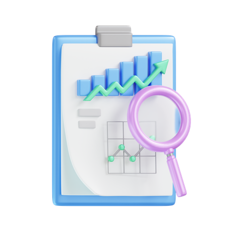 Analyse commerciale  3D Icon