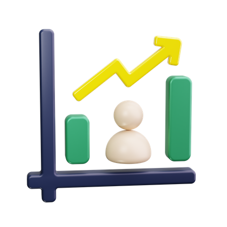 Analyse commerciale  3D Icon