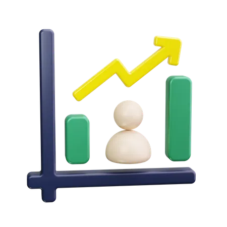 Analyse commerciale  3D Icon