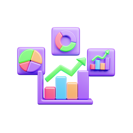 Analyse commerciale  3D Icon