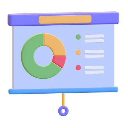 Analyse commerciale  3D Illustration