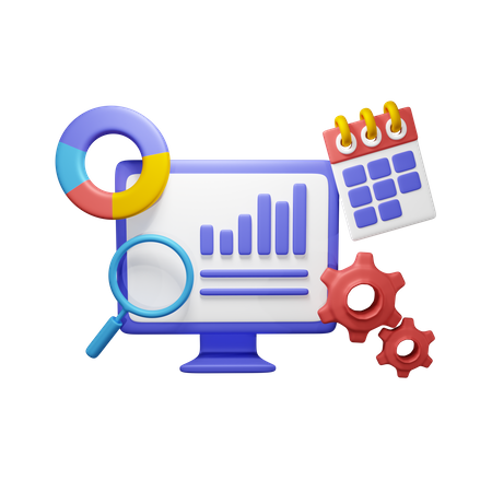 Analyse commerciale  3D Icon