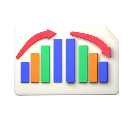 Analyse commerciale  3D Icon