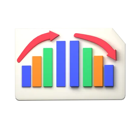 Analyse commerciale  3D Icon