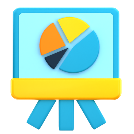 Présentation d'analyse commerciale  3D Illustration