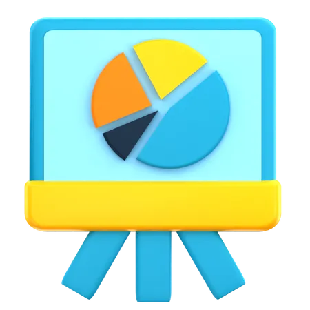 Présentation d'analyse commerciale  3D Illustration