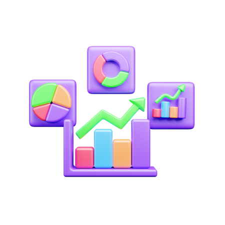 Analyse commerciale  3D Icon