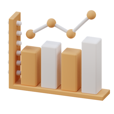 Croissance analytique  3D Illustration