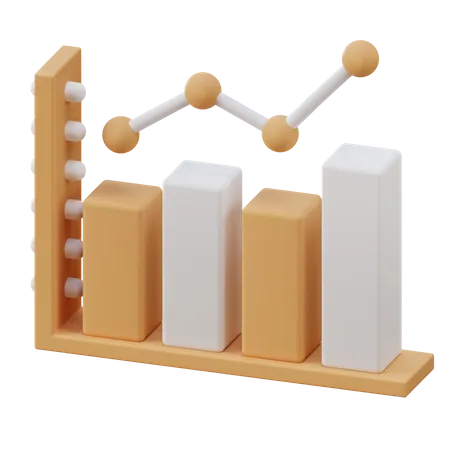 Croissance analytique  3D Illustration