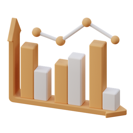 Croissance analytique  3D Illustration