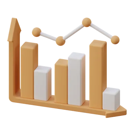 Croissance analytique  3D Illustration