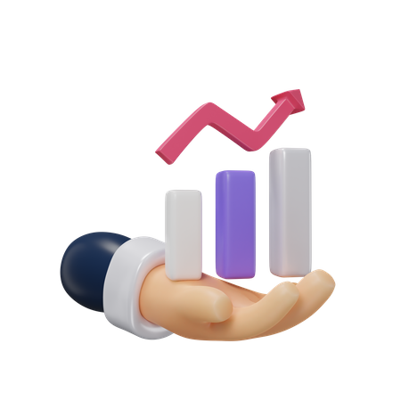 Croissance de l'analyse  3D Icon