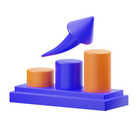 Croissance de l'analyse  3D Icon