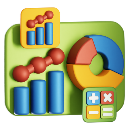 Analyse commerciale  3D Icon