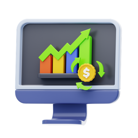 Analyse commerciale  3D Icon