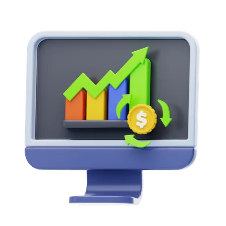 Analyse commerciale  3D Icon