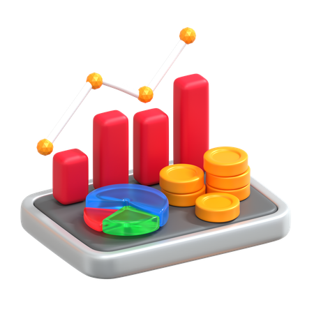 Analyse commerciale  3D Icon