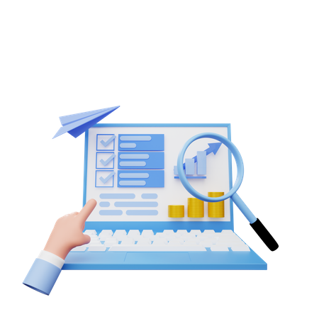 Analyse d'audit  3D Icon