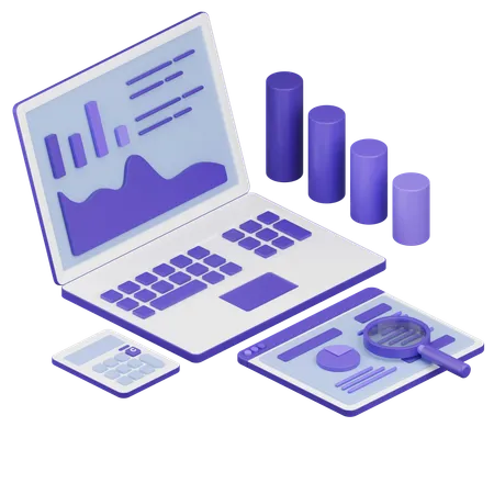 Analyse de compte  3D Icon