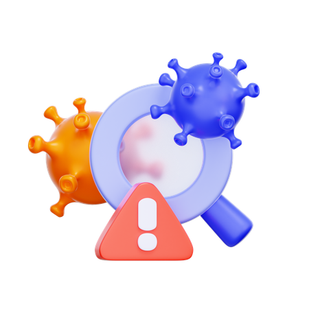 Analyse de détection de virus  3D Icon
