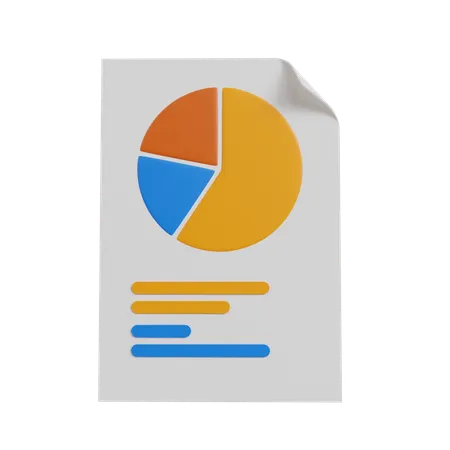 Analyse de diagramme circulaire  3D Icon