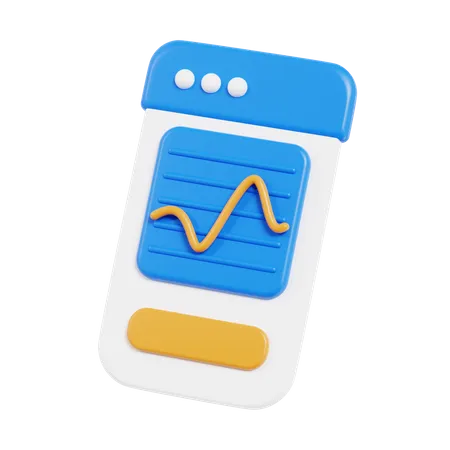 Graphique d'analyse des données  3D Icon