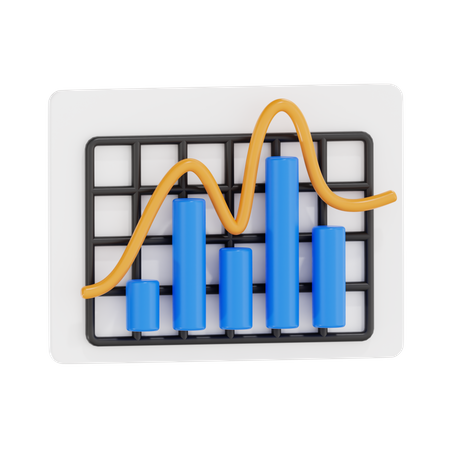 Graphique d'analyse des données  3D Icon