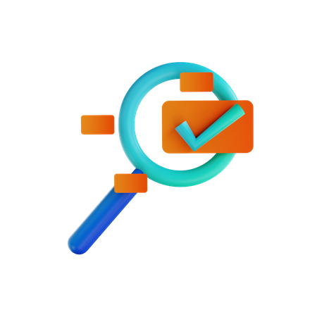 Analyse de la liste de contrôle  3D Icon