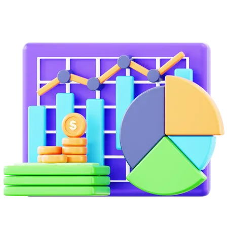 Analyse monétaire  3D Icon