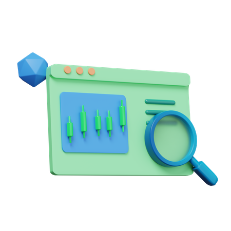 Analyse de marché  3D Icon