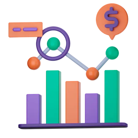 Analyse de marché  3D Icon