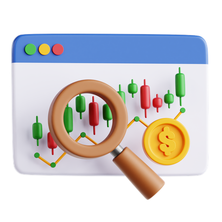 Analyse de marché  3D Icon