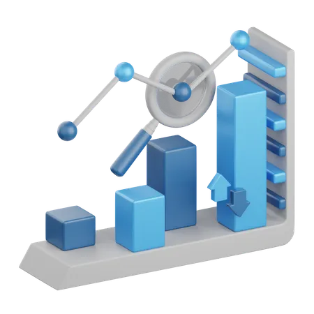 Analyse de marché  3D Icon