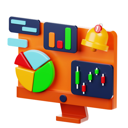 Analyse de marché  3D Icon