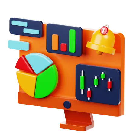 Analyse de marché  3D Icon