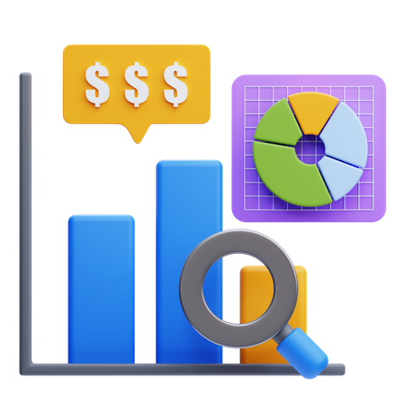 Analyse de marché  3D Icon