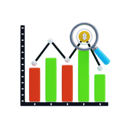 Analyse de marché  3D Icon