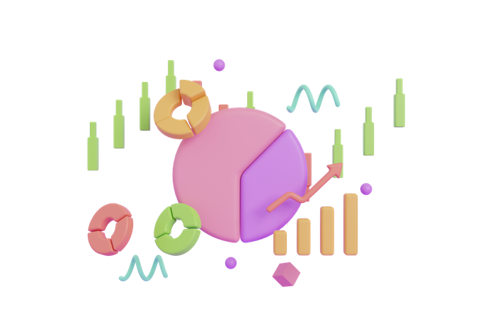 Tableau financier  3D Icon