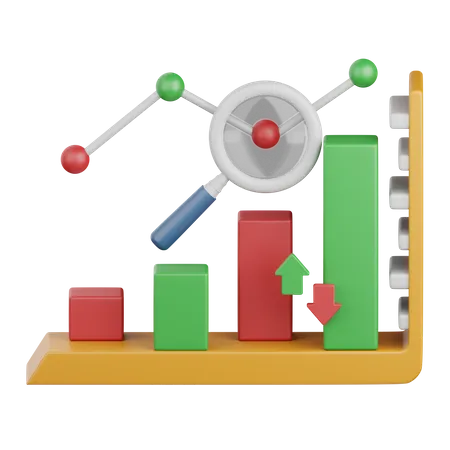 Analyse de marché  3D Icon