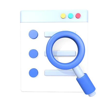 Analyse de rapport en ligne  3D Icon