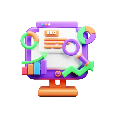 Analyse SEO  3D Icon