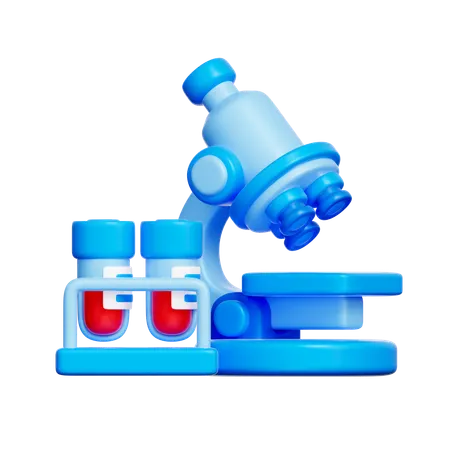 Recherche sur les analyses de sang  3D Icon