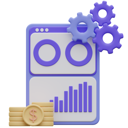 Analyse commerciale  3D Icon