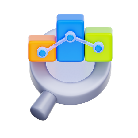 Analyse des données financières  3D Icon