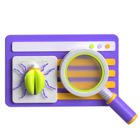 Analyse des logiciels malveillants  3D Icon
