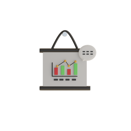 Analyse des ventes  3D Icon